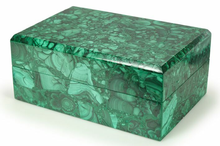 Flowery Malachite Jewelry Box - Congo #272530